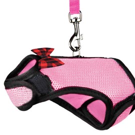 Harness and,Adjustable Bunny Harness and Set | Soft and Portable Mesh Vest for Kitten Puppy Bunny Small Pets