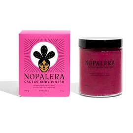 Exfoliante facial y corporal con flor de cactus y hibisco, limpiador, exfoliante y humectante 3 en 1, vegano, libre de crueldad animal, aroma floral natural, sin colorantes, 6 oz.