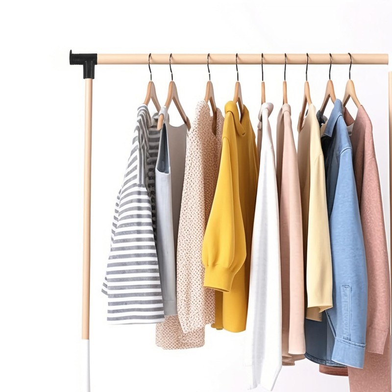 Luxshiny 2Pcs Clothes Rack Right Angle Clothes Drying Rack Connector