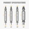 4 Pcs Damaged Screw Extractor Set, Broken Bolt Damaged Screw