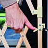 Evenflo Expansion Walk-Thru Room Divider Baby Gate, Natural Wood