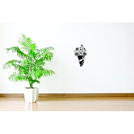 A Bouquet of Flowers Moon and Back Love Fondness Devotion Truly Loved Soul Mate Passion Heart Forever Holiday Gift Decorating Ideas Girl Boy Bedroom Wall Decal Sticker - Size: 12 Inch x 22 Inch