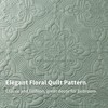 meadow park Embroidered Quilt Set Queen Size - 3 Pieces,
