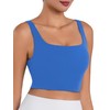 Sunzfly Square Neck Longline Sports Bra with Removable Pads Built
