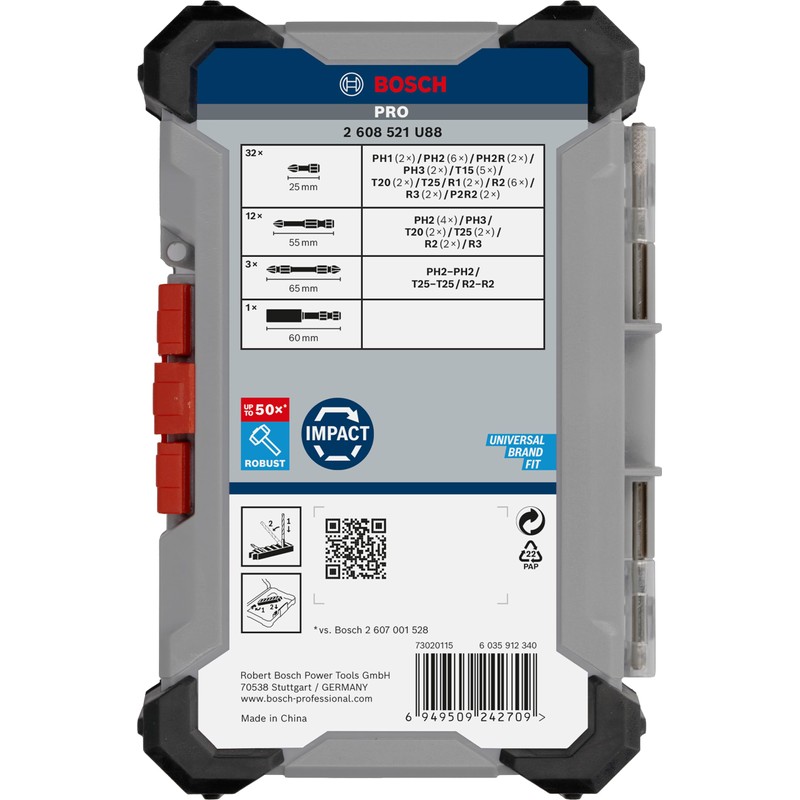 Bosch 48x PRO Impact Set, 48-Piece (200 x 107 mm,