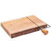 Creative Co-Op, Natural Wood and Metal Cheese Slicer with Bark