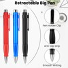 Amabro Extra Large Ballpoint Pens with 3PCS Refills Easy Grip