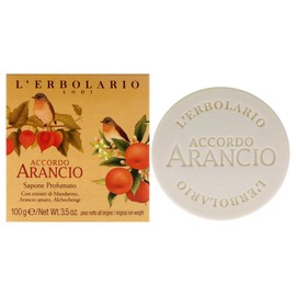 L'Erbolario Accordo Arancio Perfumed Soap - Enriched With All Natural Ingredients And Aromatic Fragrances - Cleanses And Moisturizes Skin - Long Lasting And Creates A Rich, Creamy Lather - 3.5 Oz