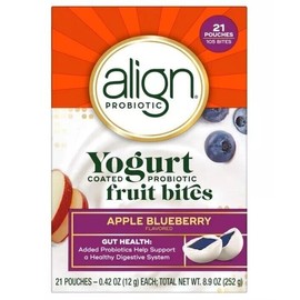 Align Probiotic, Yogurt Coated Probiotic Fruit Bites, Added Probiotic Helps Supp