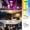 16-inch Round RGB LED Ceiling Light Fixture - 3200LM Flush