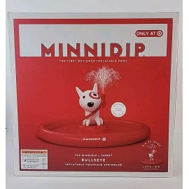Minnidip Splash Pool 5.5' MINNIDIP Target Inflatable Fountain Sprinkler Outdoor Water Toy