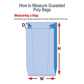Aviditi 30" x 18" x 48", Gusseted Poly Bags, 2 Mil, Clear Open Top with Expandable Sides for Packaging Parts, Food and Supplies, (Case of 100)