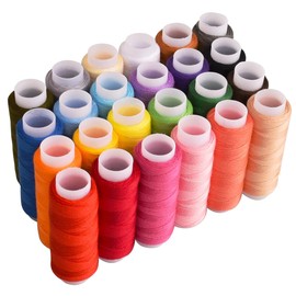 Sewing Threads,24 Colors Polyester 200 Yards Per Spools for Hand & Machine Sewing Travel and Home DIY