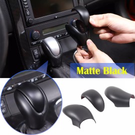 autopart2021 Matte Black ABS Car Gear Shift Knob Cover Head Trim For Corvette C6 2005-2013 US