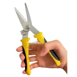 Tin Snips for Cutting Metal Sheet, 8 Inch Heavy Duty Metal Cutter Aviation Snips Scissors for Cutting Aluminum,Chicken Wire, Cable Wire and Cardboard,Multipurpose Shears