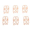100pcs Paper Clips Cute Duck Shaped Decorative Metal Paperclips with