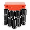 TUZkozs 1" Drive Jumbo Impact Socket Set,9 PCS SAE (1to