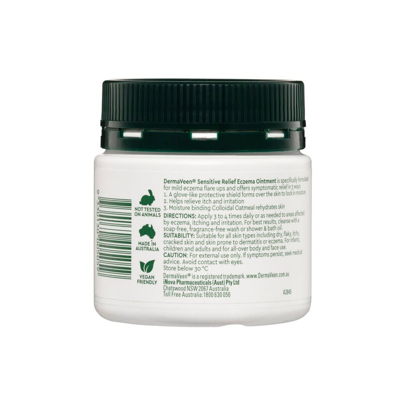 DermaVeen Sensitive Relief Eczema Ointment 200mL