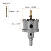 sourcing map Carbide Hole Saw Kit 48mm (1-57/64") Metal Hole