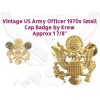 NOS US Army Vintage Officer Service Cap Hat Insignia Badge