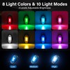 Amiline Wireless LED Lights for Car 8PCS with Remote Control,
