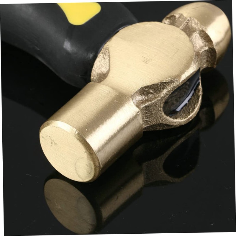 LALAFINA Mini Round Head Brass Hammer Stamping and Chiseling Tool