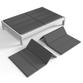 Folding Spring Box, Breathable, Noise Minimizing, Moisture Resistant Bunkieboards,Low Profile Bed Support,Large Double Bed 10mm Bunkie Board, Queen Size 80x60''