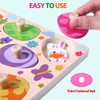 DIYDEC Montessori Wooden Toy Eggs Wooden Puzzle from 1 Year
