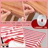 Boao 6 Pcs Plastic Picnic Table Cover 72 x 30