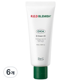 Dr. G Red Blemish Cica S Cream 2X, 70ml, 6 pcs / 닥터지 레드 블레미쉬 시카 S 크림 2X, 70ml, 6개