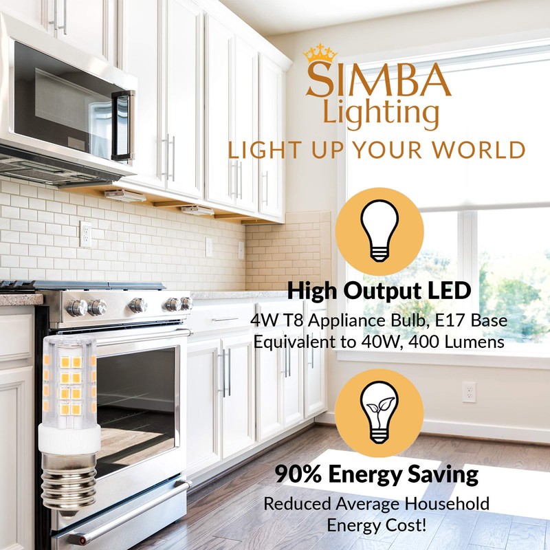Simba Lighting LED E17 Microwave Appliance Light Bulb (2 Pack)