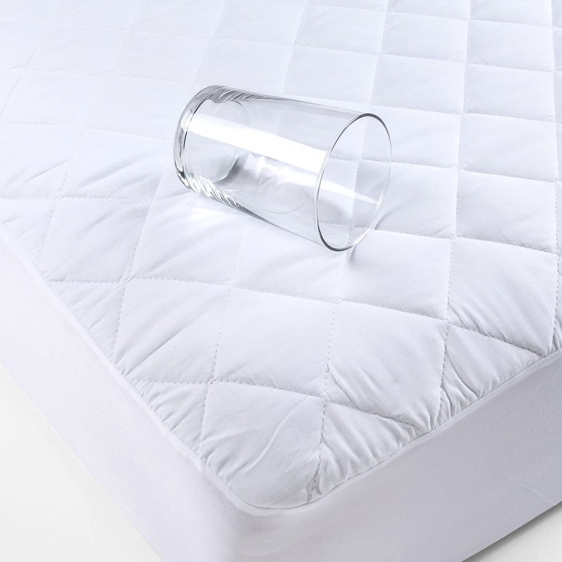 Pikolin Home – Cushioned Mattress Protector, Waterproof and Breathable, white,
