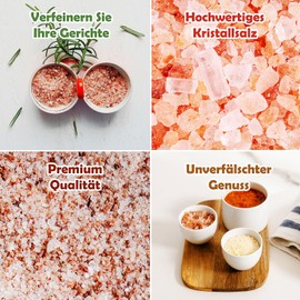 BioPalast Salt - Premium Himalaya Pink Crystal Salt 400g 2-5mm Grit Perfect for Salt Mill - Pure Natural Salt from Himalayas