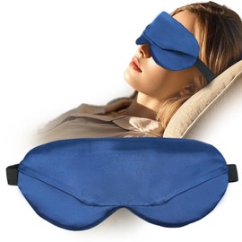 SANREE Cordless Heated Eye Mask, Warm Eye Compress for Dry Eyes, Light Blocking Heated Eye Mask for Women Men, Soft Eye Heating Pad for Dry Eyes, Travel, Rechargeable,Sleep Mask for Gift
