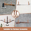 Vercraft 4 Pcs Leather Adjustable Gun Rack Straps Wall Mount
