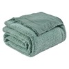 EMME Muslin Cotton Fleece Twin Blanket Reversible - 60"*80" Teal