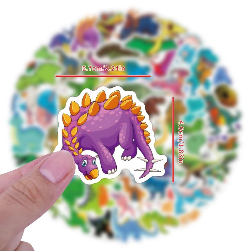 Dragon Sticker Dinosaur Sticker Set 100 Pieces Cute Decoration for