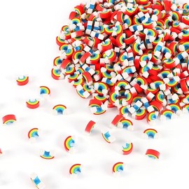 240 Pcs Mini Rainbow Erasers for Kids, St. Patrick's Day Cute Classroom Pencil Erasers for Party Favor, Home, School, Work, Rewards, Prizes, Gifts (Rainbow)
