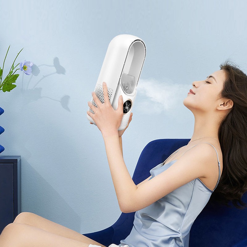Bladeless Fan 6 Speed Adjustment 100ml Water Tank Quiet USB