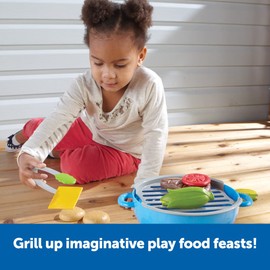 Learning Resources New Sprouts Grill It! Barbecue Set - 22 Piece Set, Ages 18+ Months Toddler Learning Toys, Preschool Toys, Pretend Play Food, Outdoor Play Food Toys
