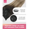 Youngsmile Clip in Hair Extensions Real Remy Human Hair 22inch