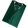 Alizeal Mens Classic 5 Pcs Solid Color Satin Suit Vest