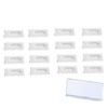 Pack of 16 Durable Name Badges, 30 x 70 mm