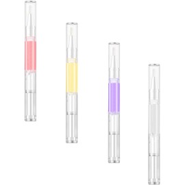 Zerodeko Bolígrafo De Aceite Para Uñas 4 Aceite Nutritivo Para Cutículas Con Cepillo 2Ml/0.06 Onzas Accesorio Para Uñas Para El Cuidado De La Piel De Las Uñas