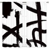 Black White Abstract Modern Geometric Living Room Bedroom Window Curtains