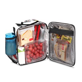 Treasure Chest Pirate Skull Boat Insulated Lunch Bag Women Reusable Lunch Tote Bag for Men Adult Adjustable Shoulder Strap Cooler Lunch Box for Work Office Picnic Travel