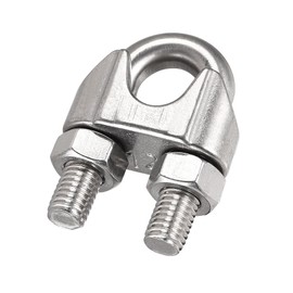 sourcing map Wire Rope Clip Clamp M12 316 Stainless Steel for 12mm Diameter Cable, Pack of 3