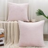 ZYFZCLBL Faux Fur Cushion Cover, Square Solid Cushion Pillowcase Decorative