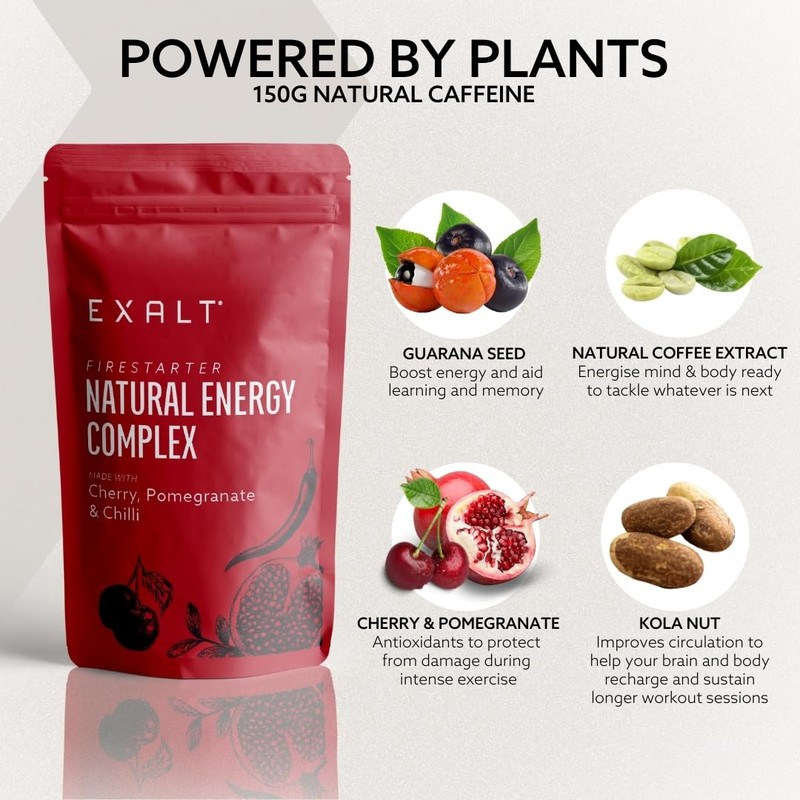 EXALT | Natural Pre-Workout Energy Powder | Natural Caffeine |