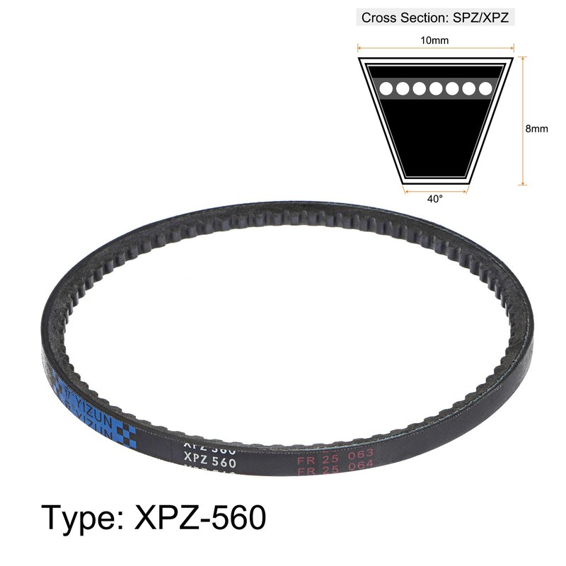 sourcing map XPZ560 V-Belt Drive Belt 560 mm Pitch Length